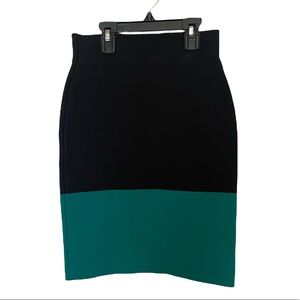 BCBG color block pencil skirt